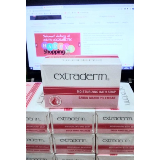 EXTRADERM moisturizing bath soap regular 90 gram/ sabun mandi pelembap dan  pemutih badan