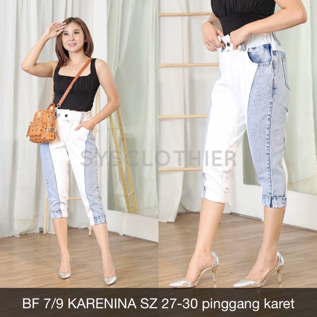 CELANA JEANS WANITA BF 7/9 KARENINA NEW