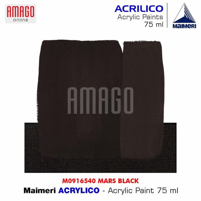 MAIMERI ACRILICO - ACRYLIC PAINT - MARS BLACK - 75ML - M0916540