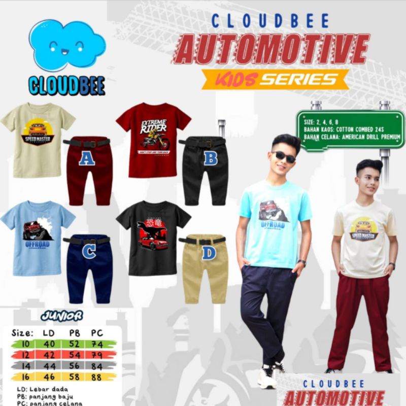 SETELAN CLOUDBEE AUTOMOTIVE SERIES JUNIOR