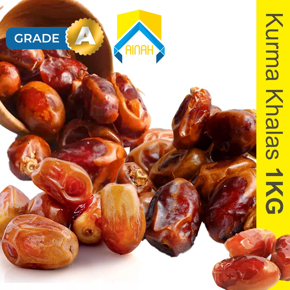 

Kurma Khalas Saad Grade A Premium 1kg 1 Kilo | Oleh Oleh Haji & Umroh Terbaik & Termurah | Kurma khalas Al sa'ad