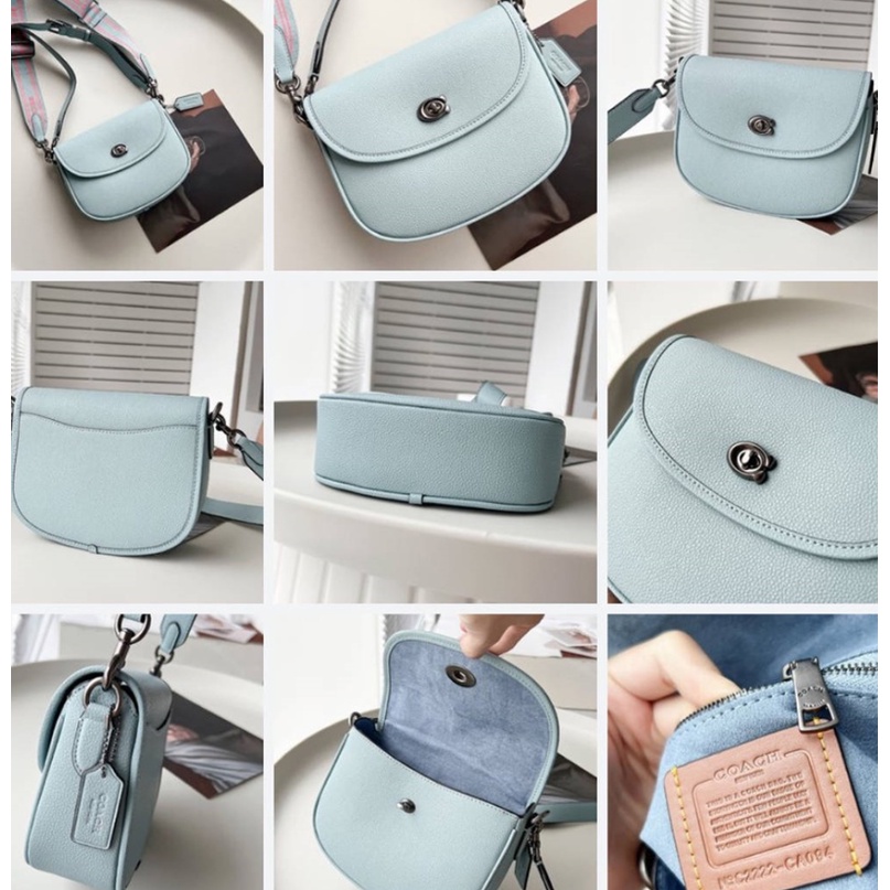 CA093 CA094 CA101 coach women Willow Saddle Bag Women Crossbody Sling Handbag 093 094