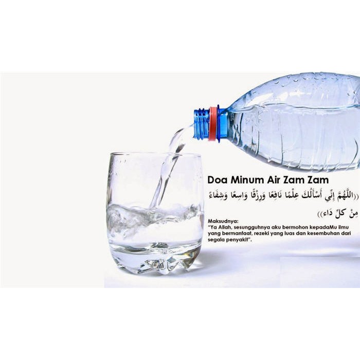 Air Zam zam / Zamzam Kemasan Botol 80 ml 100% Asli Tidak Ada Campuran