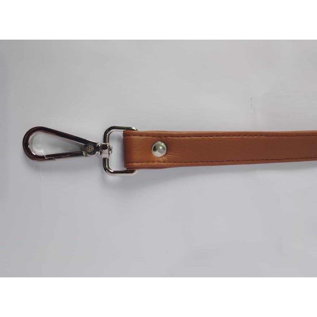 Strap Slingbag 2 cm - NO D Ring SILVER Tebal Premium Kulit Sintetis anti kelupas Tebal premium Tali Tas Selempang  tebal kulit sintetis premium part 2