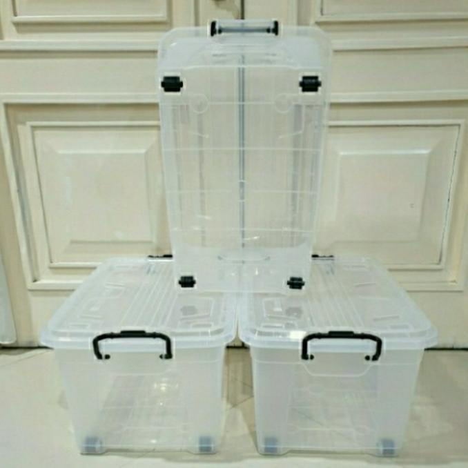 box container bening transparan box kontainer transparan 95liter