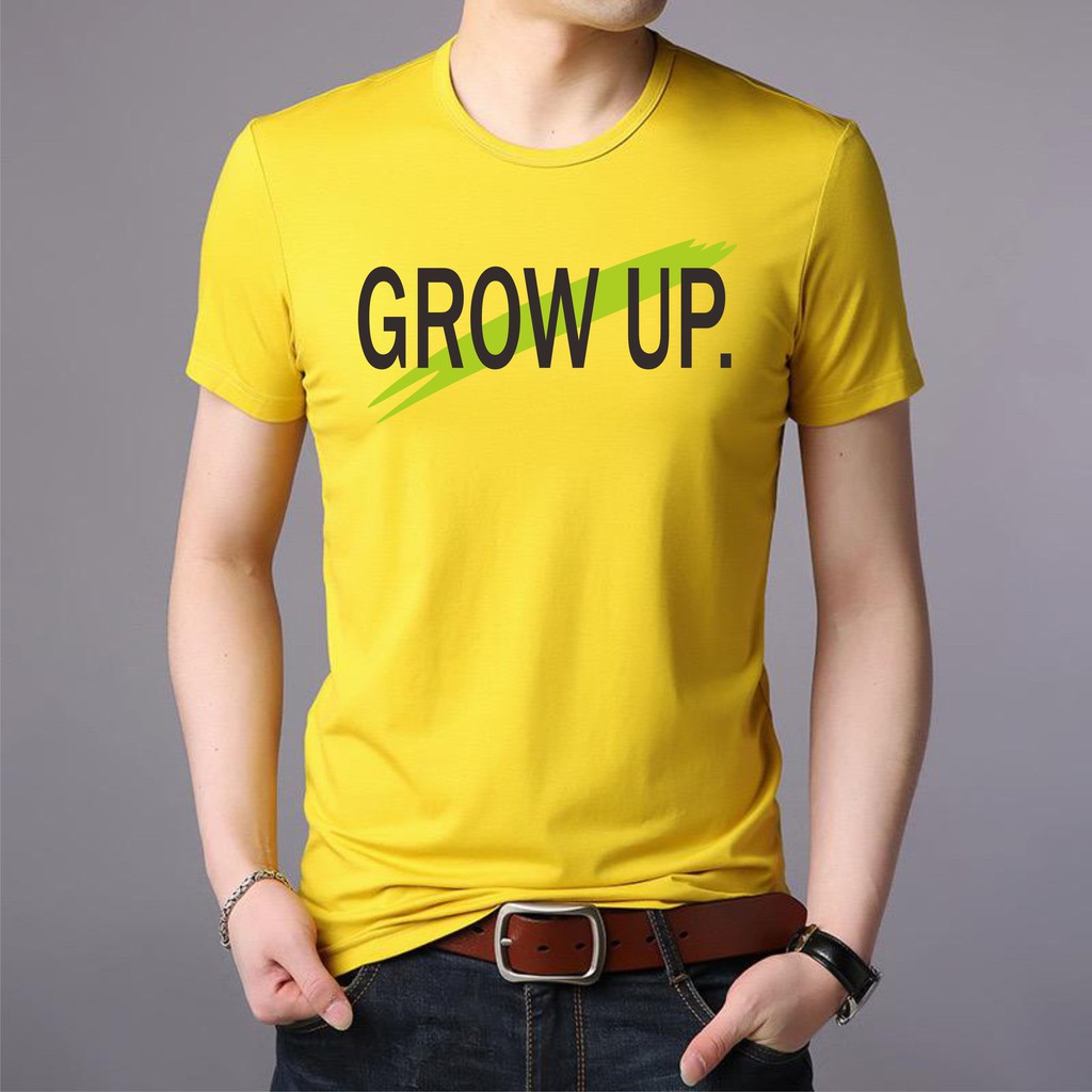 BS//TERLARIS//BAJU KAOS GLOW UP TANGAN PENDEK PRIA DAN WANITA//GOOD QUALITY
