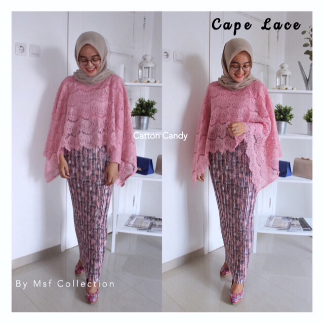 BAJU KONDANGAN / CAPE BROKAT / KEBAYA MODEL CAPE PREMIUM
