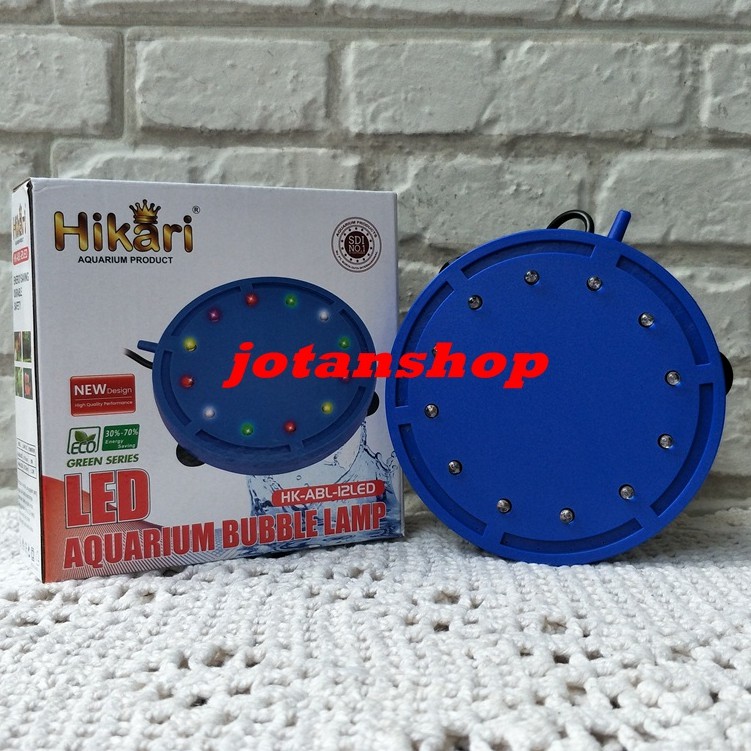 HK ABL 12 LED Air stone airstone bubble lamp lampu gelembung udara aerasi aquarium