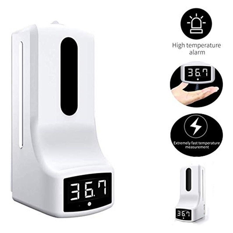 Thermometer Hand Non Contact With Soap Dispenser 1L - K9 - White