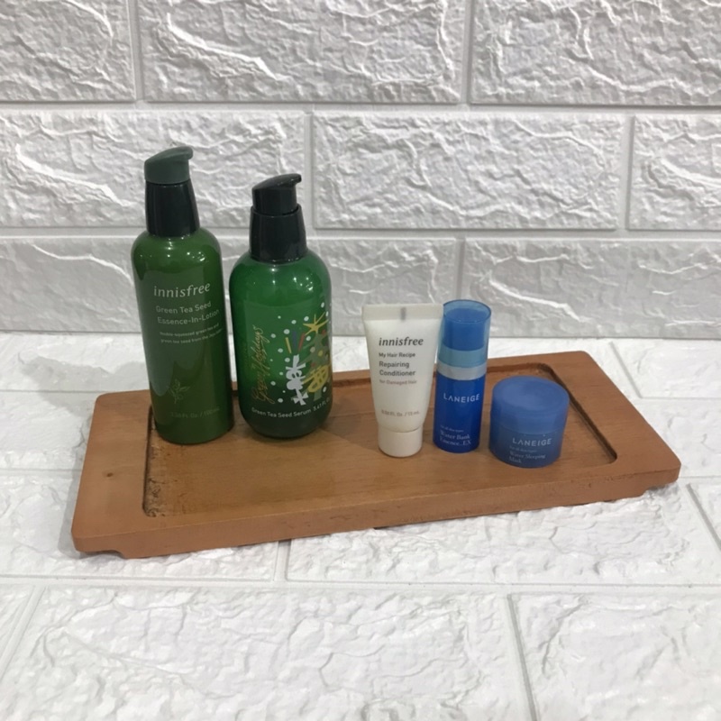 Nampan talam baki kayu platter kayu segi panjang