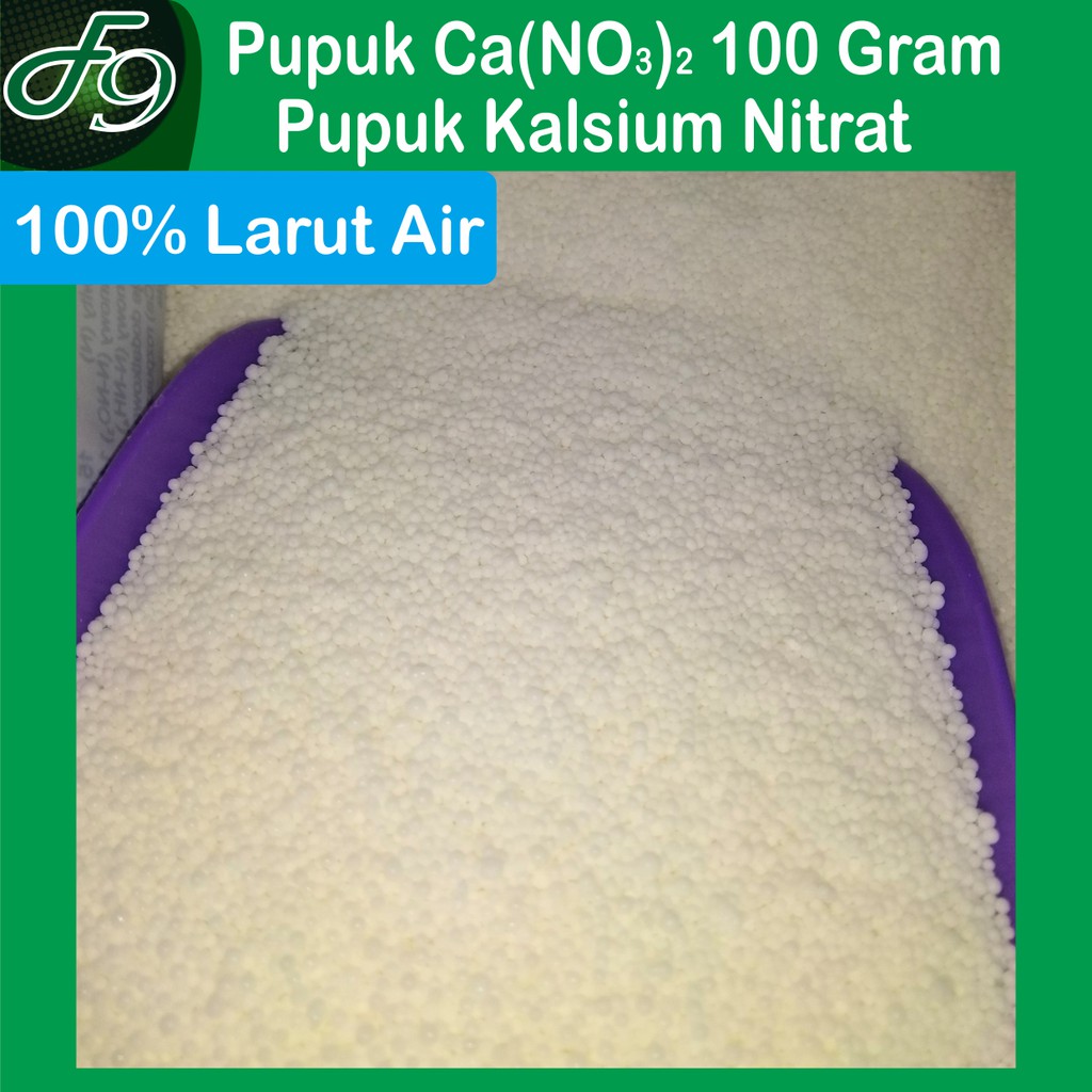 Pupuk Kalsium Nitrat 100 Gram, Ca(NO3)2 Hidroponik Grade, repack