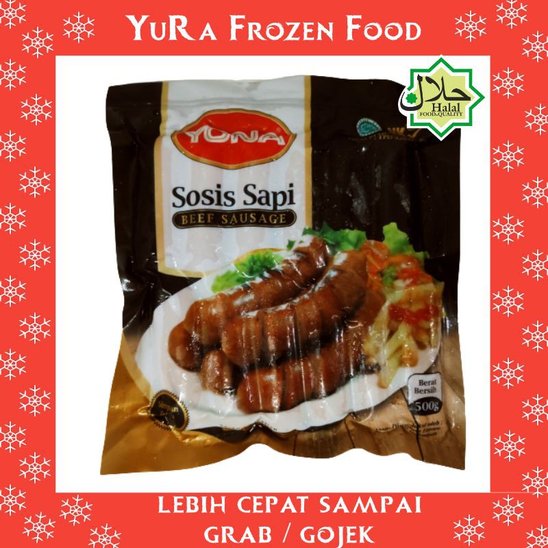 Beef Sausage Mini YONA Sosis Sapi 500 gr / 1 Kg