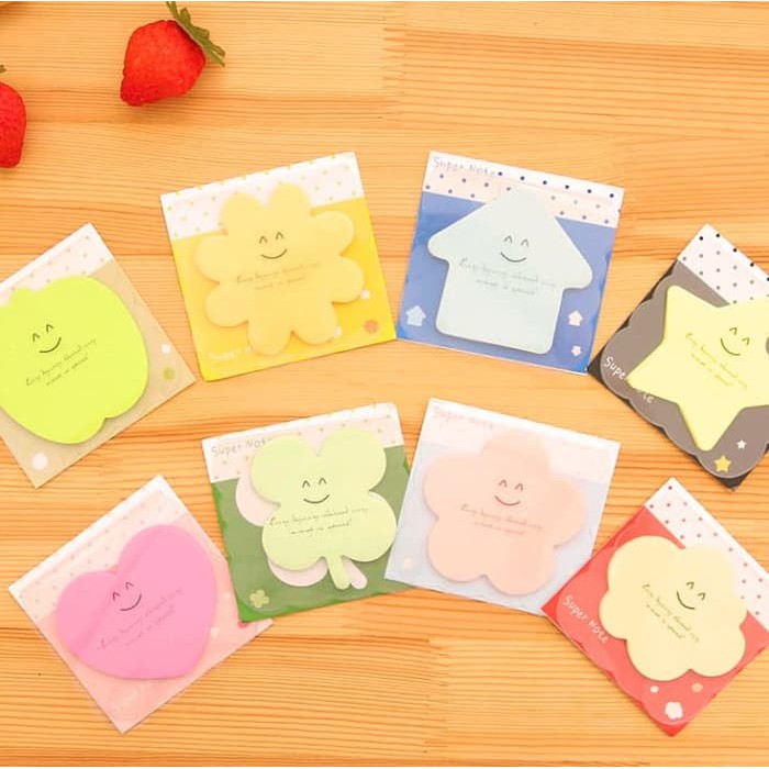 

Promo Sticky Notes Aneka Bentuk Motif Wajah Smiley (30 Lembar)