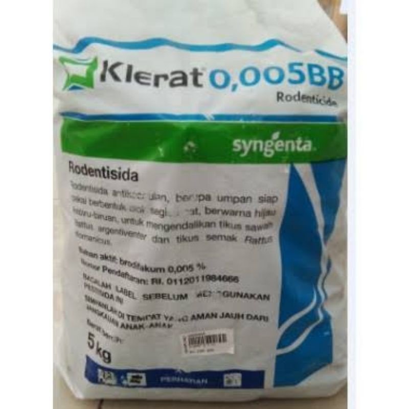 DIJAMIN AMPUH Racun Tikus Klerat 0.005BB Kemasan 1kg/500/250 Gram Original