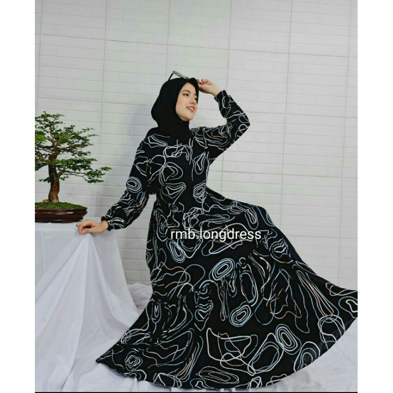 DRESS RAYON VISCOSE/ HOMEDRES RAYON | DRESS MUSLIM | BAJU MUSLIM