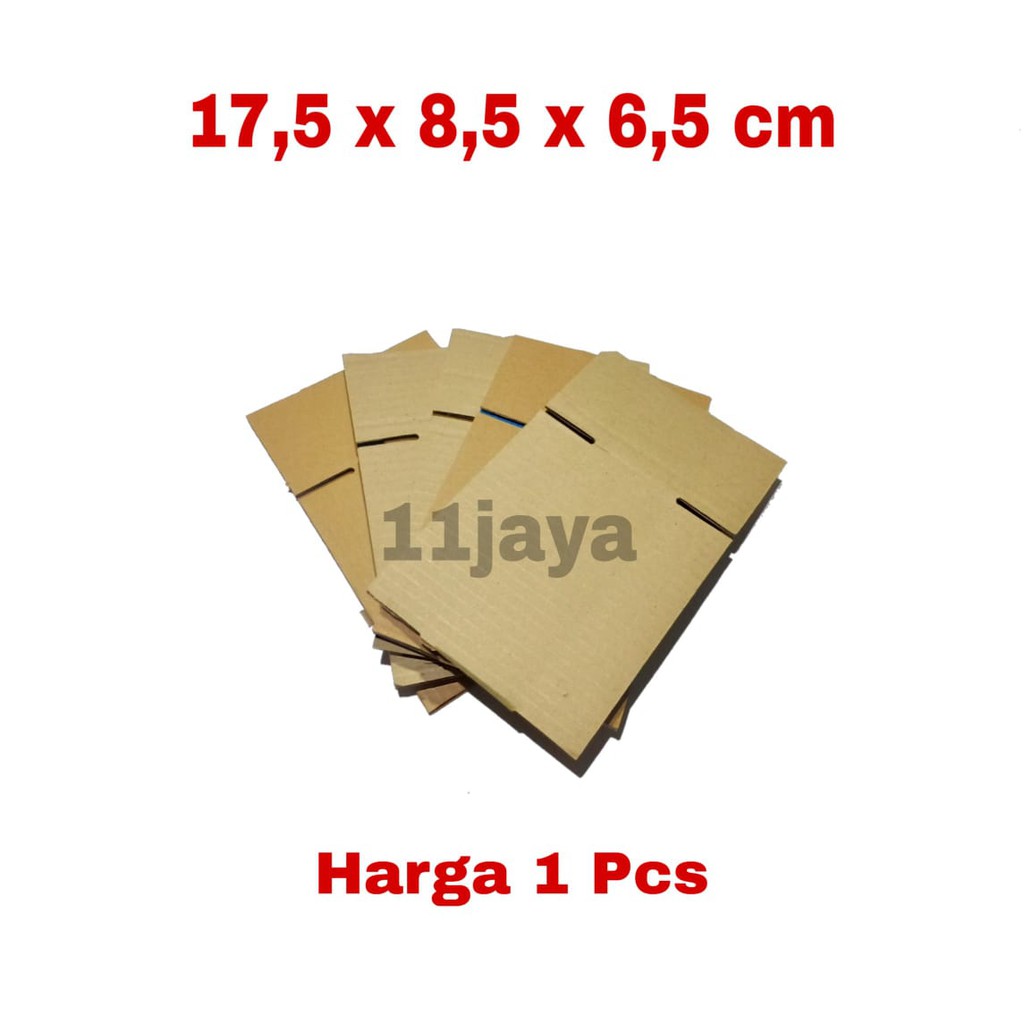 KARDUS PACKING POLOS UKURAN 17,5 x 8,5 x 6,5 CM HARGA 1 PCS