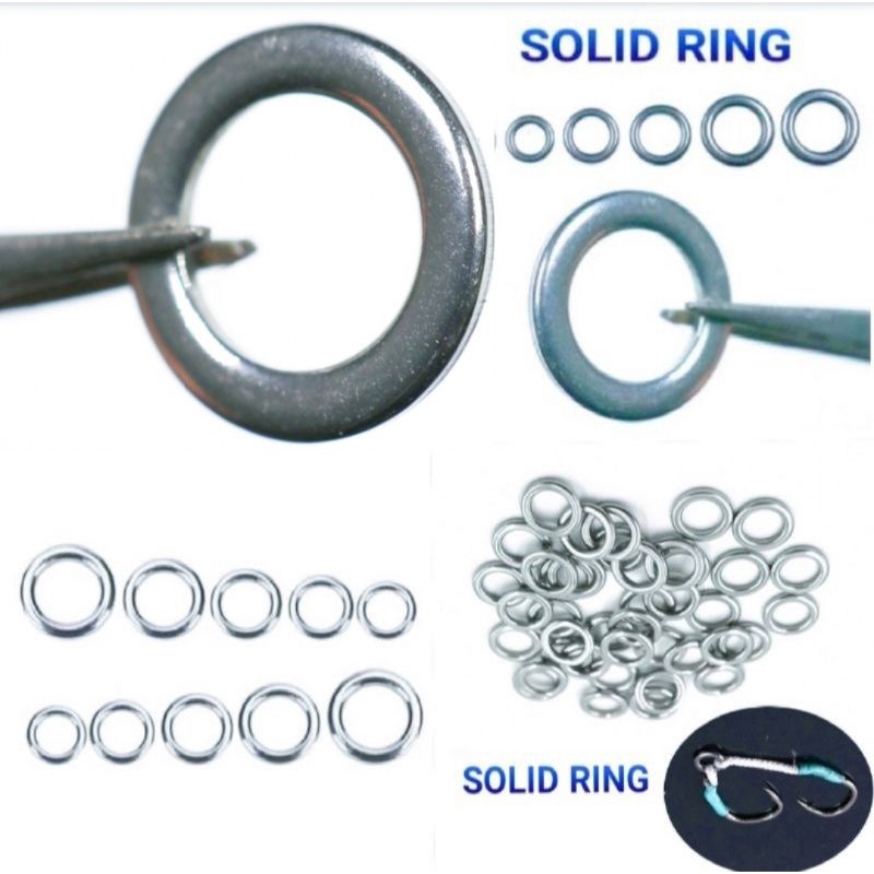 1Bungkus SOLID / Split Ring RING UL Sangat Kuat Solid ULtralight Model O /FIRELOCK SPLIT RING buat l
