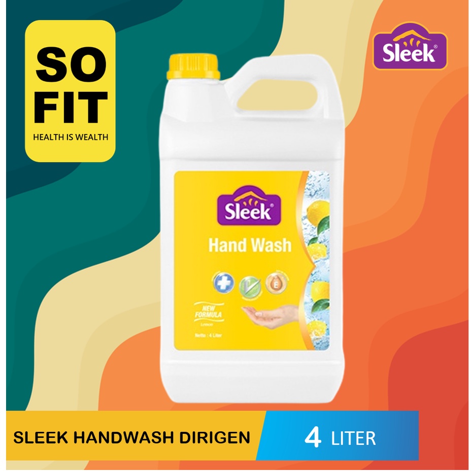 Sleek Hand Wash Dirigen 4 LITER / Handwash Sabun Cuci Tangan