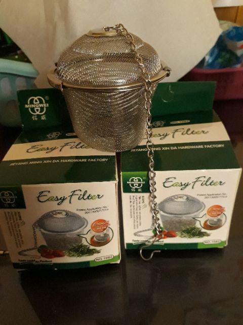 Infuser Penyaring Daun Teh Dengan Bahan Stainless Steel Dan Bentuk Bola Daun Reusable