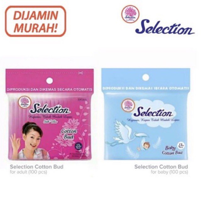 Cotton Bud Selection Cottonbud Kapas Korek Kuping Dewasa Bayi