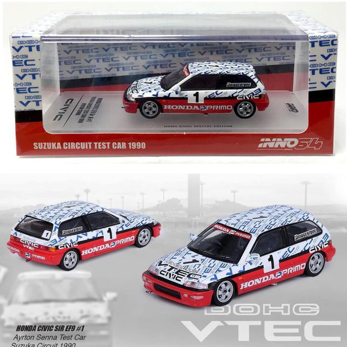 maddox - Inno 1/64 Honda Civic EF9 SiR Gr.N Suzuka Circuit Ayrton Senna 1990 #1