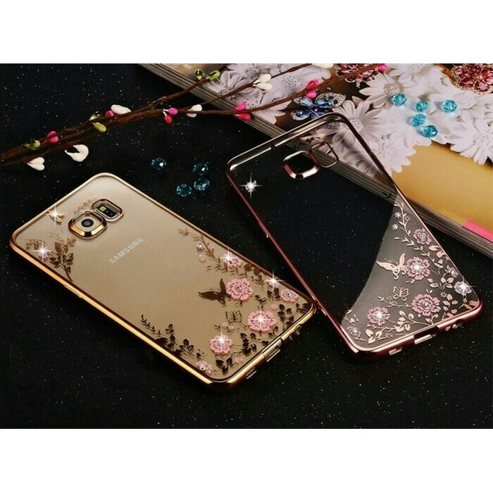 CASING HP - Softcase Flower Diamond Chrome Xiaomi Redmi 2 Prime | Terlaris