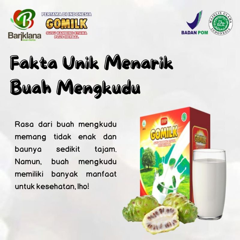 

GOMILK susu kambing plus herbal