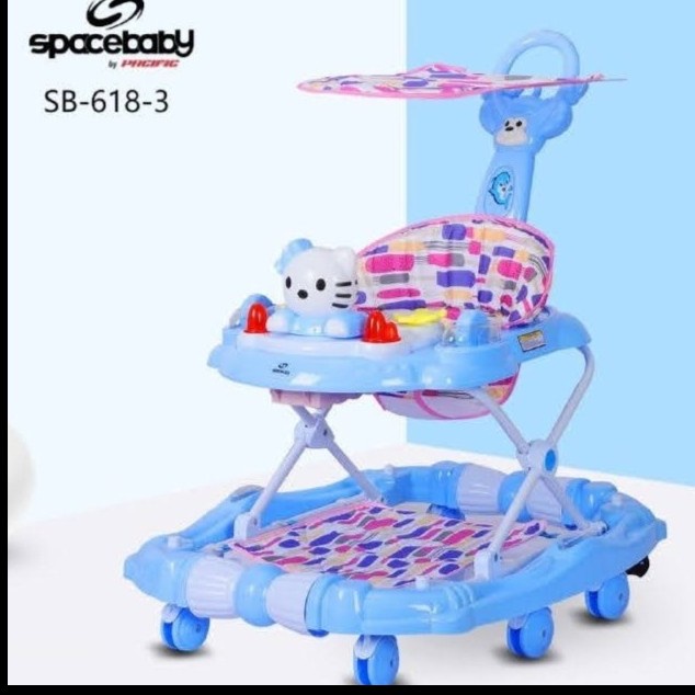 Baby Walker SPACE Baby SB 618-3 Kereta Kursi Belajar Jalan Bayi