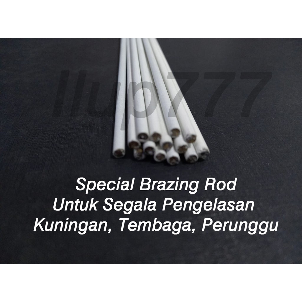 Kawat Las Kuningan / Brass Brazing Rod Dia 3,2mm per batang