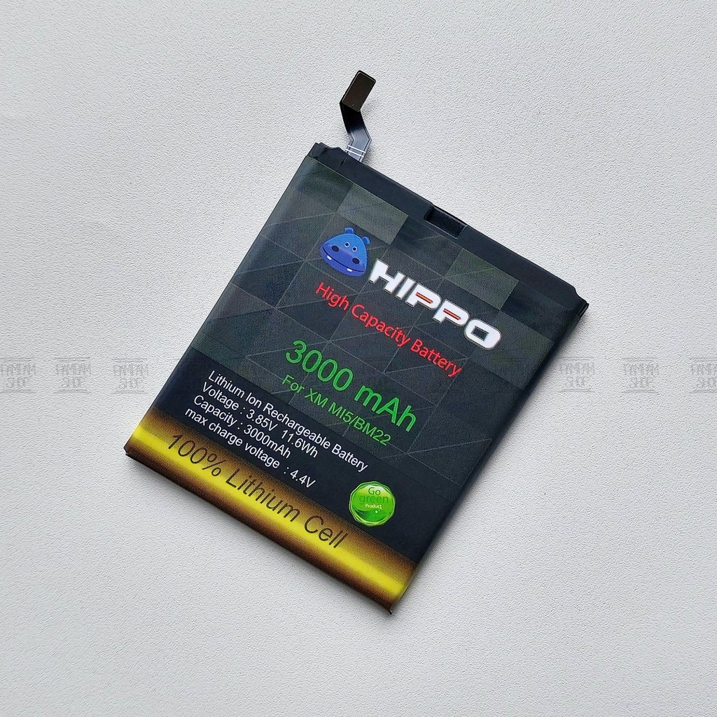 Baterai Hippo Double Power Original XiaoMi BM22 Mi5 Pro Prime Batre Battery Batrai Dual Handphone HP