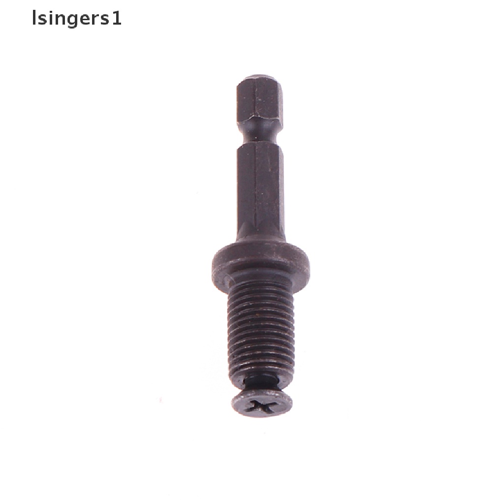 (lsingers1) Adapter Konektor Mata Bor Ulir Male 3 / 8 &quot;- 24UNF Untuk Hex Shank