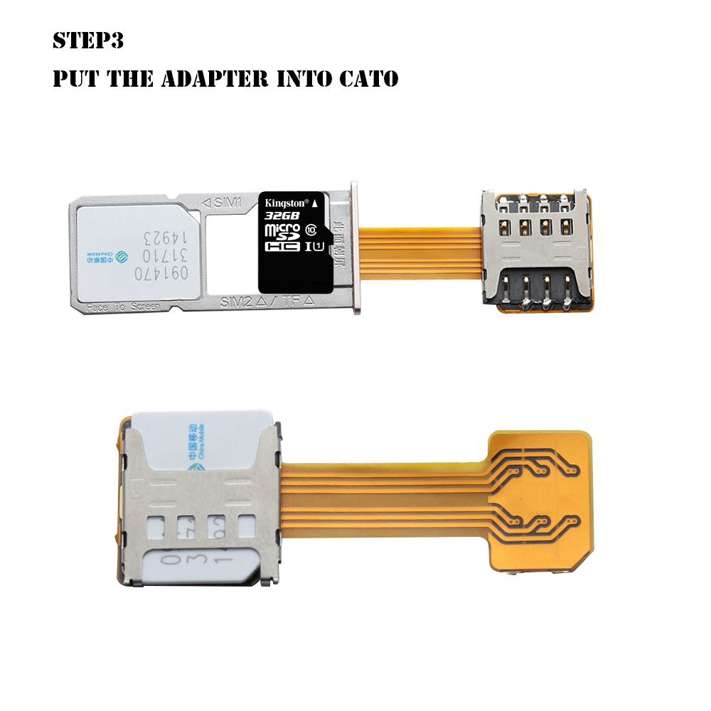 Adaptor Sim Card Dual Slot Hybrid Universal Dengan Port Kartu Tfmicro Untuk Smartphone Shopee Indonesia