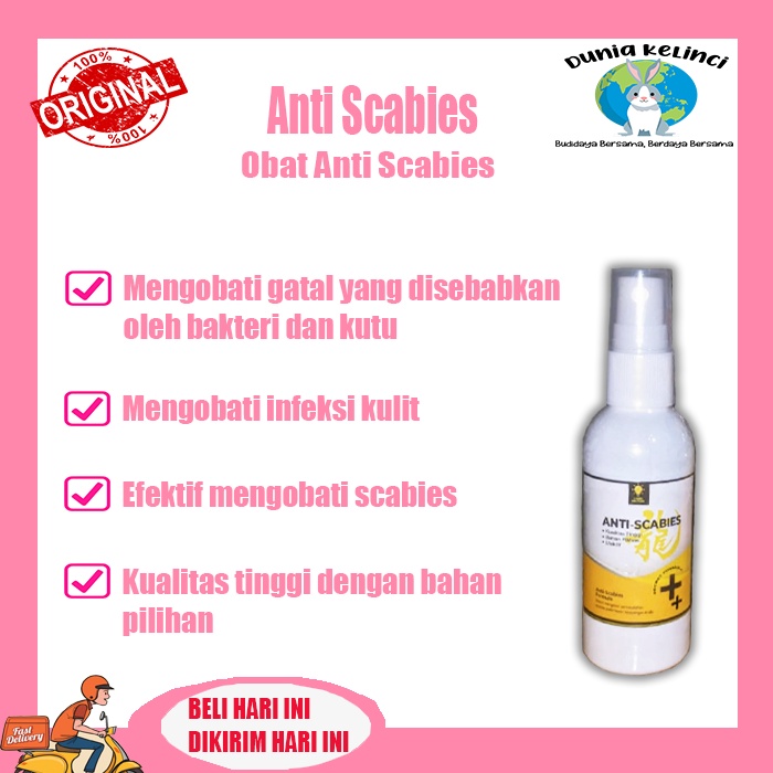 OBAT SCABIES JAMUR KUCING ANTI SCABIES KUTU PARASIT CACING