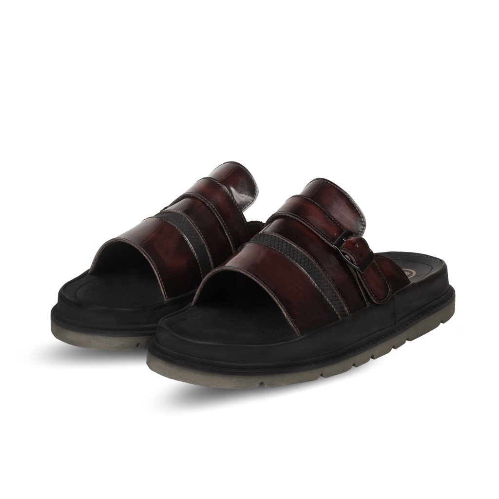 Liv Buckle Slides Maroon