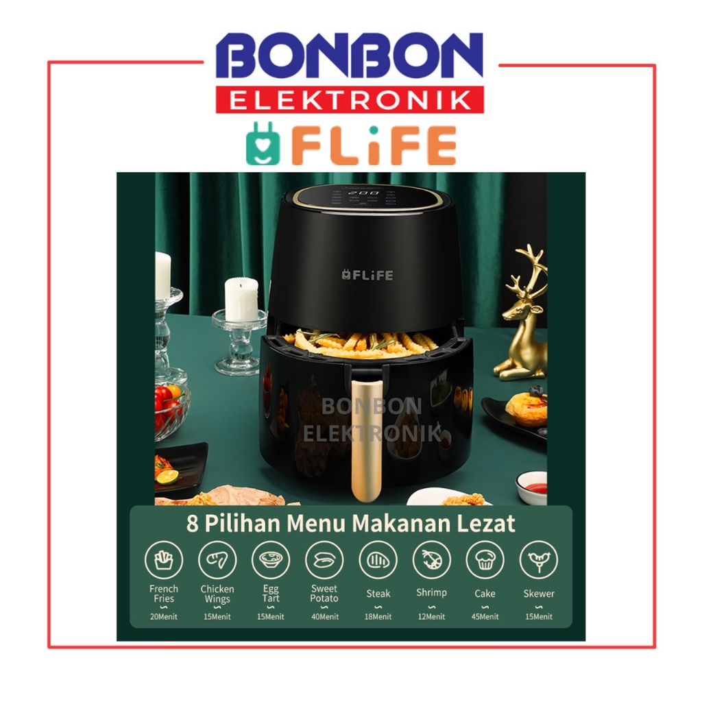 FLIFE Air fryer FC-12AF01 4.5L Mesin Penggoreng tanpa minyak