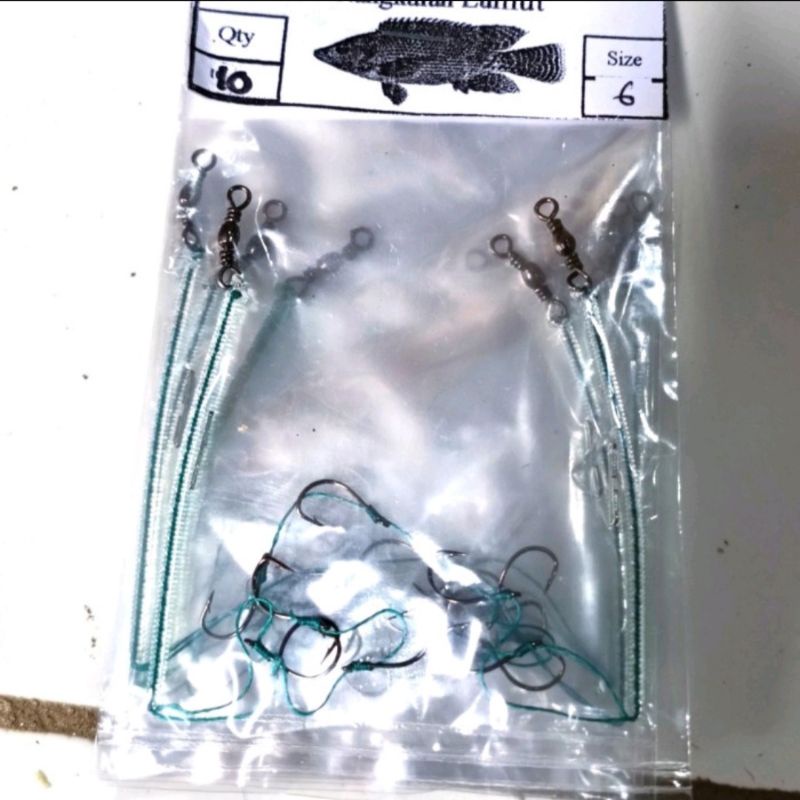 Pancing mujaer/kail mujair/rangkaian kail lumut 3 untuk ikan nila/Pancing empang/pancing murah/mata 