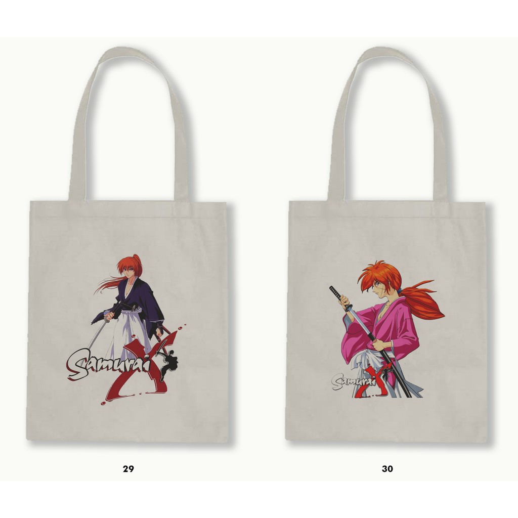 TOTE BAG BLACU - SAMURAI X (RUROUNI KENSHIN) .02