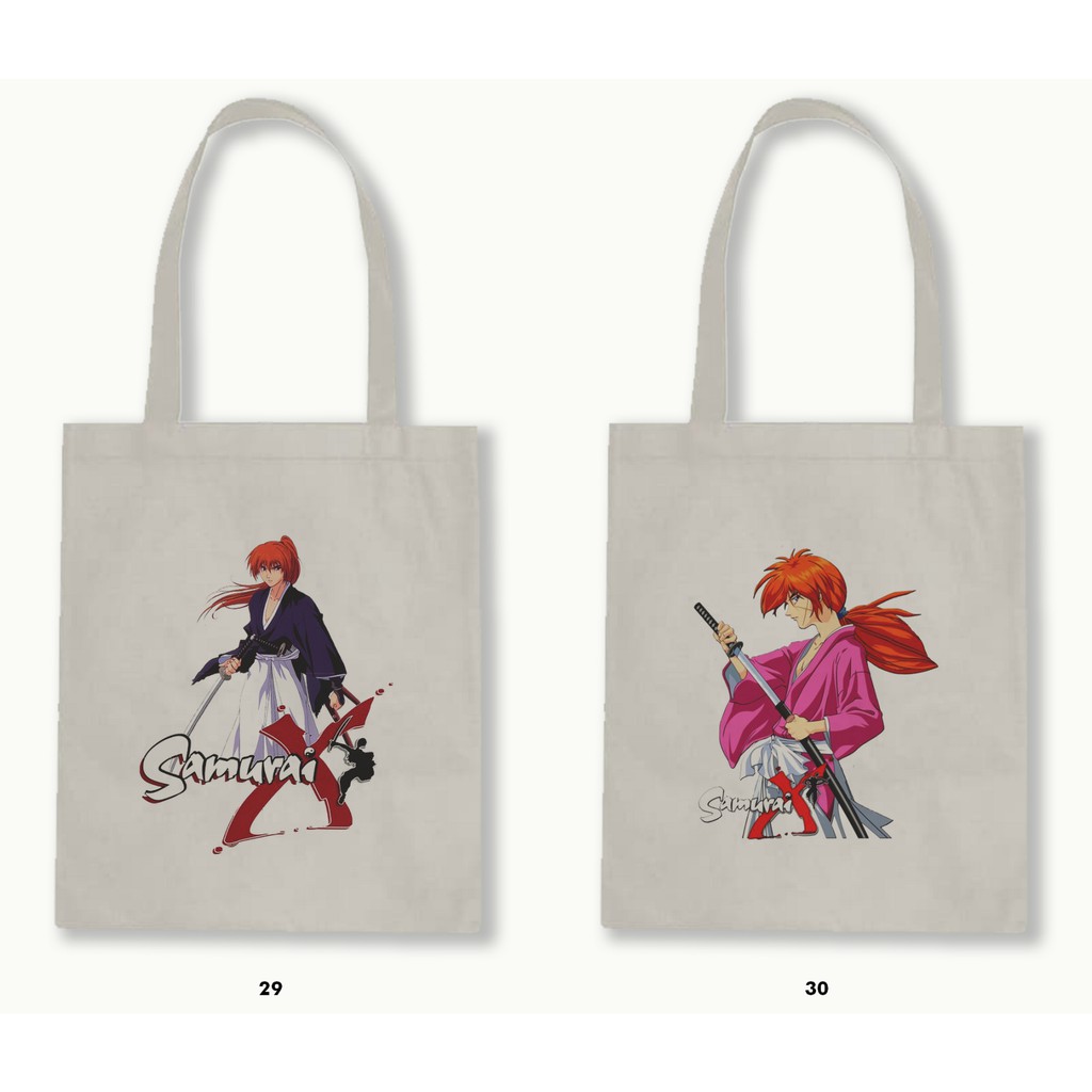 TOTE BAG BLACU - SAMURAI X (RUROUNI KENSHIN) .02