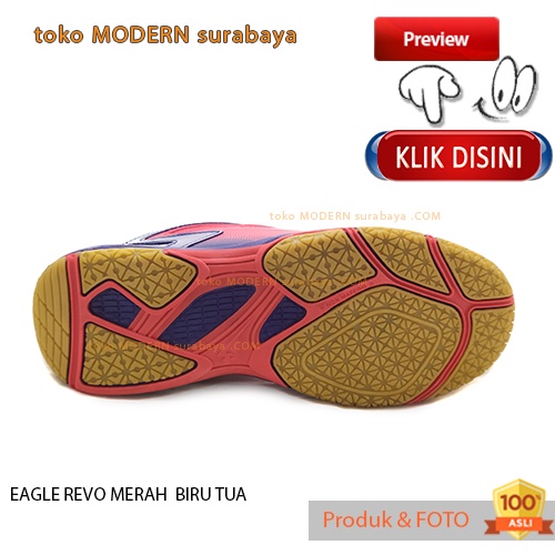 Sepatu Olahraga Pria Sepatu Badminton Kets tali EAGLE REVO