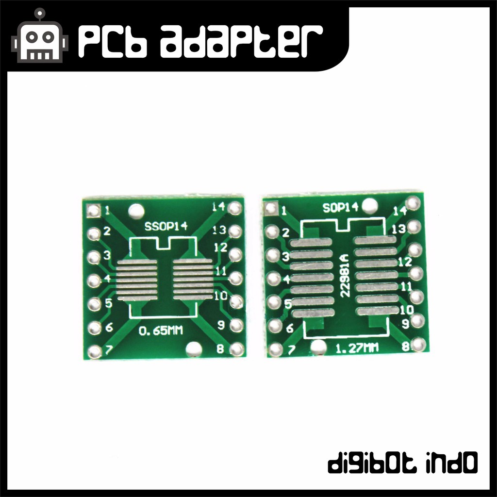 ‌PCB Adapter SOP14/SSOP14 to DIP14