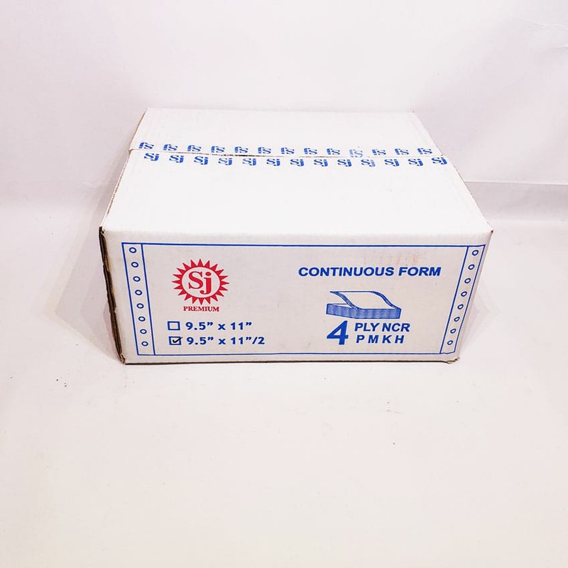 

Paper Pryns Continuous Form 9,5 x 11/2 4ply SJ Premium (1 lembar dibagi 2) - Warna
