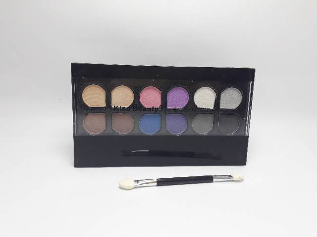 EYESHADOW MATTE KISS BEAUTY 12 COLOR SERI 01