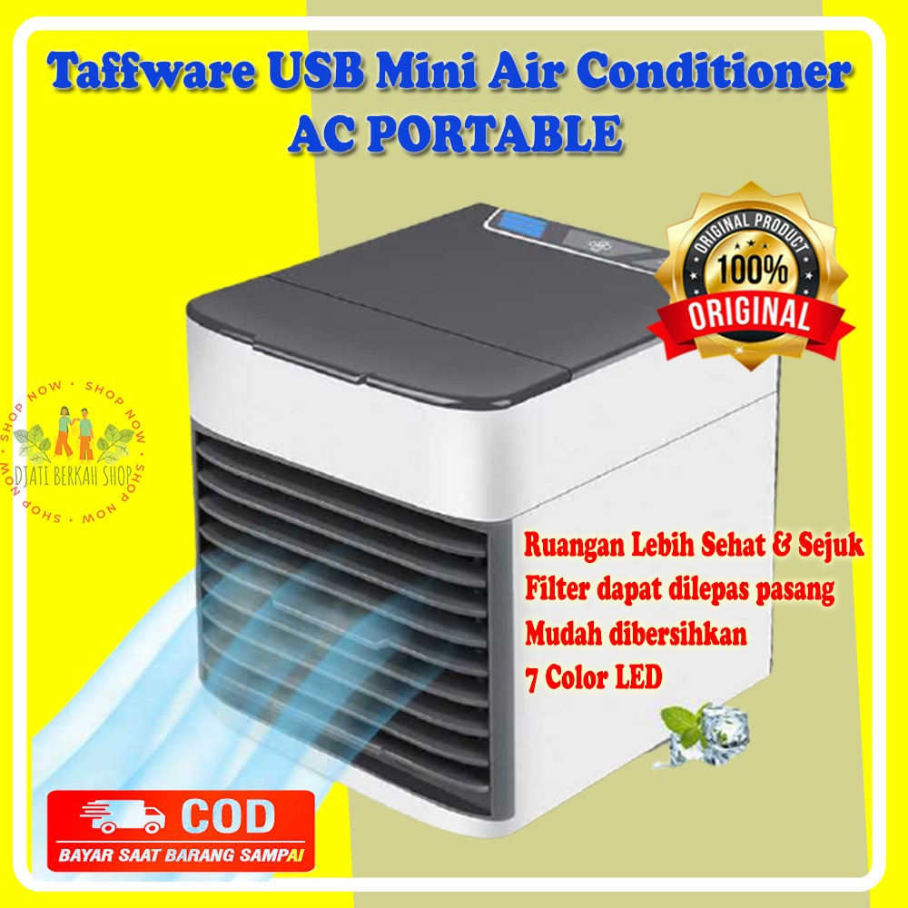 Kipas Angin Portable Karakter Ac Mini Pendingin Ruangan Kamar Duduk Fan Air Cooler Conditioner USB