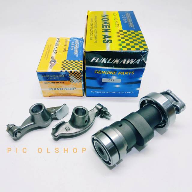 Noken As + Platuk Klep Honda CS1 Produk Original Fukukawa Japan OEM 3pcs