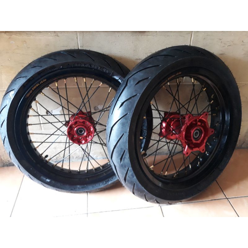 Paket ban set Supermoto CRF 150 ban crf supermoto pirelli velg excel