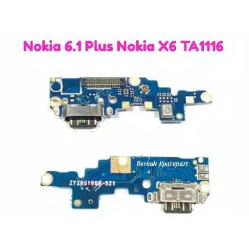 board connector charger NOKIA 6.1 PLUS papan konektor charger