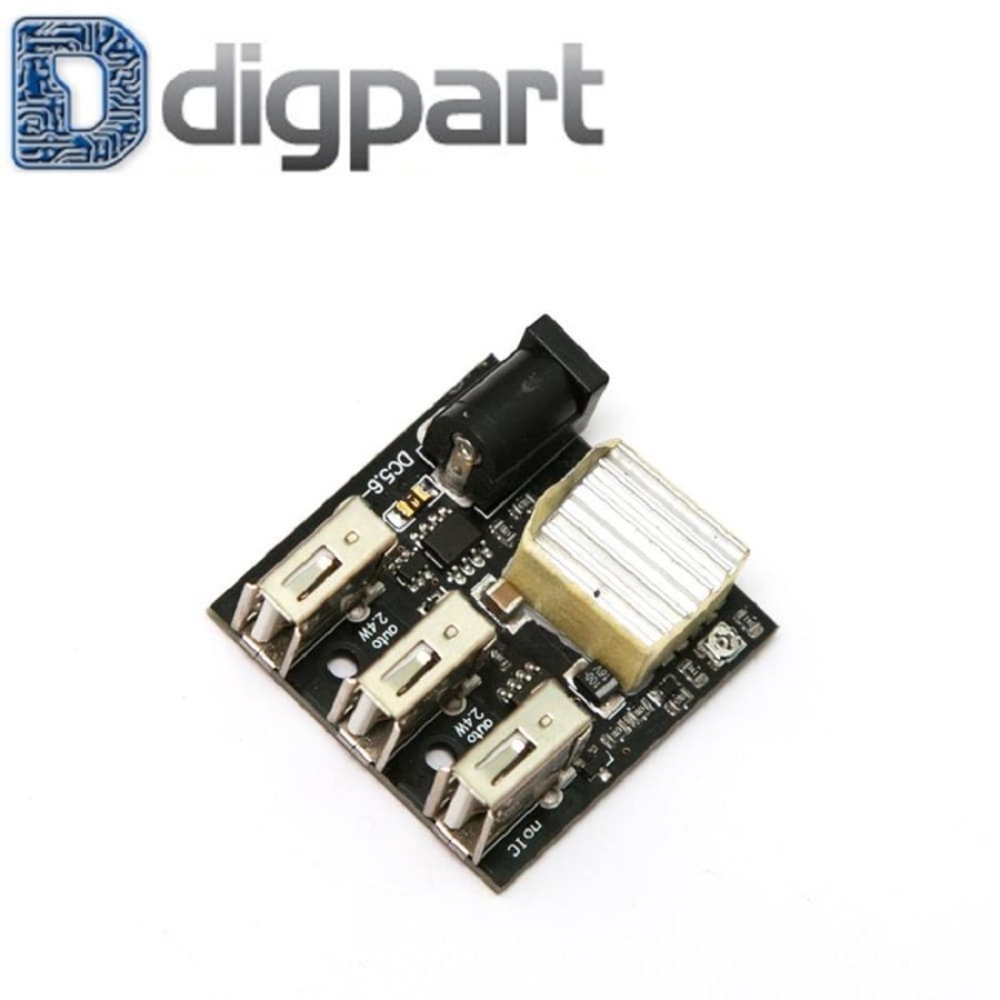 Charger DC-DC 9V 12V To 5V 8A 3 USB Power Bank Aki Mobil Motor