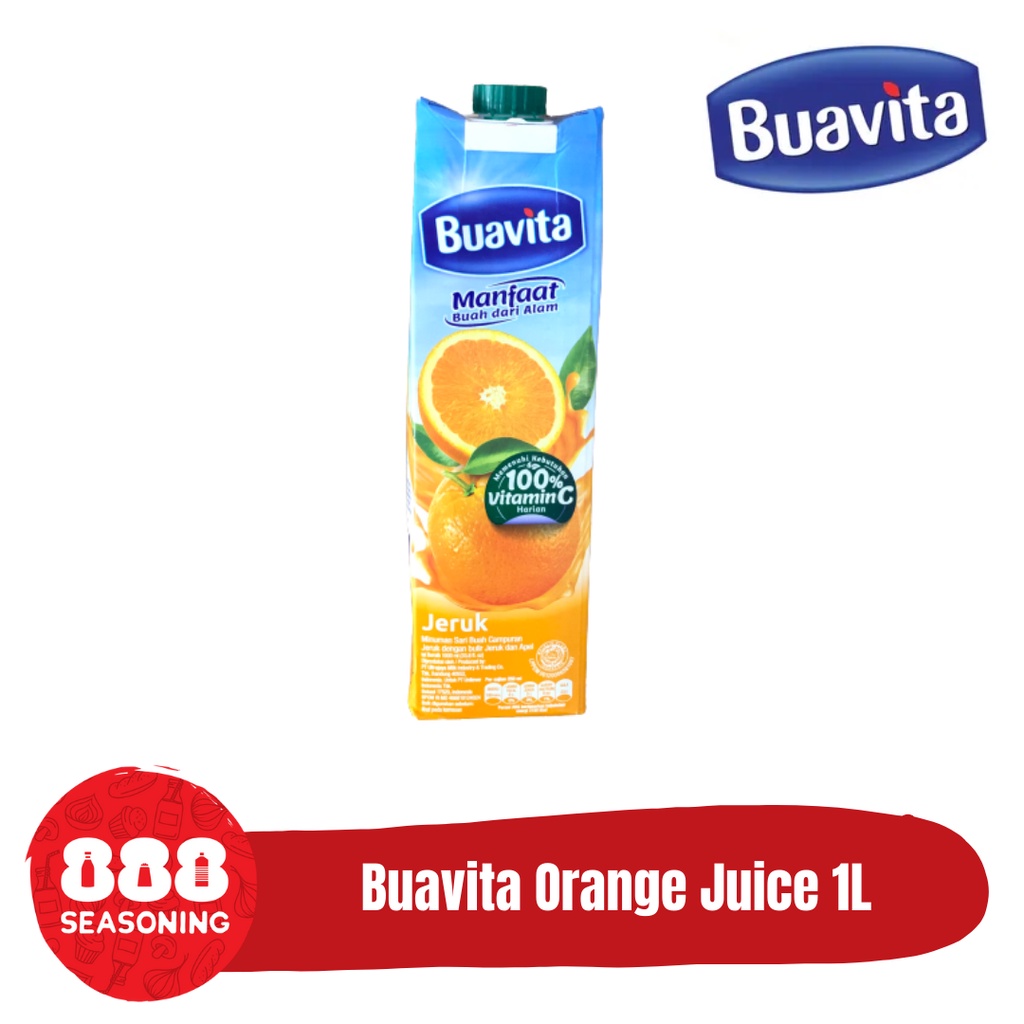 

BUAVITA ORANGE JUICE (Jus Jeruk Sari Buah Asli) 1000ml/ 1L