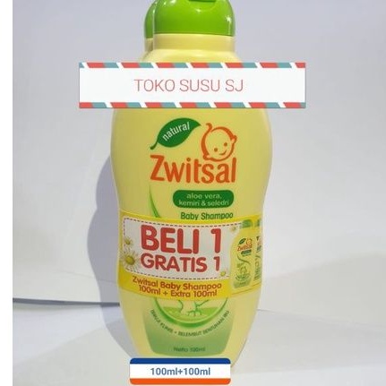 ZWITSAL BABY SHAMPOO AVKS 100 ML/100ML/ALOE VERA KEMIRI SELEDRI/ total 200 ml