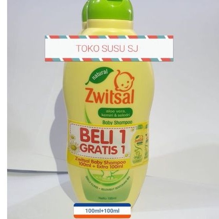 ZWITSAL BABY SHAMPOO AVKS 100 ML/100ML/ALOE VERA KEMIRI SELEDRI/ total 200 ml